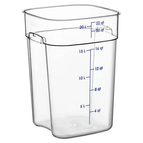 Cambro 22SFSPROCW135 Square Food Storage 22QT