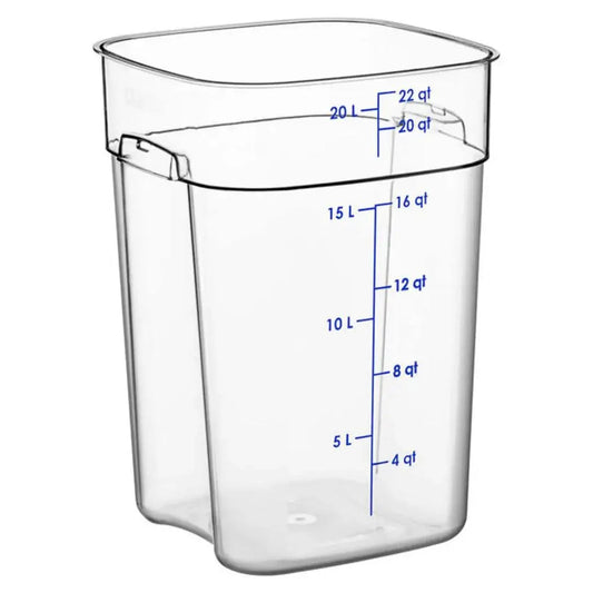 Cambro 22SFSPROCW135 Square Food Storage 22QT