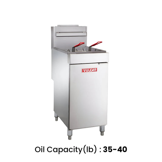 Vulcan Gas Fryer, 35-40 lb, 40 x 77 x 120 cm