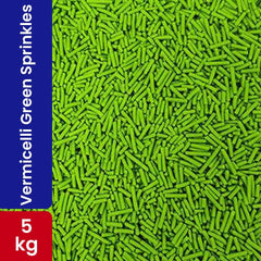 Choco Lake Compound Vermicelli Green / Sprinkles 5KG