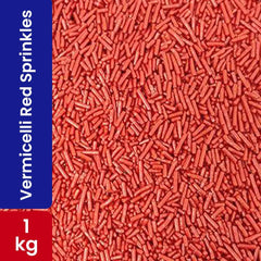 Choco Lake Compound Vermicelli Red / Sprinkles 1KG