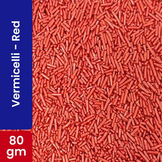 Choco Lake Compound Vermicelli Red / Sprinkles 80G   HorecaStore