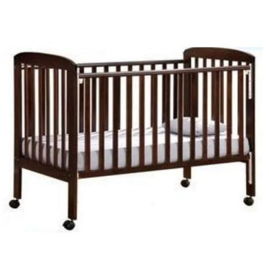 THS C3-F003 Wooden Convertable Baby Bed Crib in Brown color