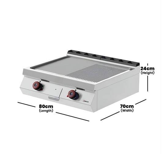 Desco FTE72TC0 Electric Grill Double Plate Power 10.8 kW