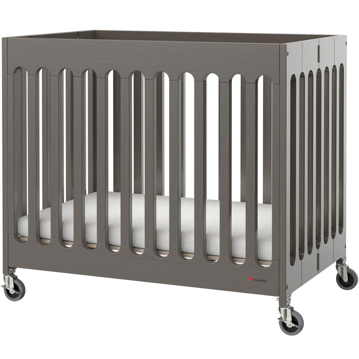 Foundations Boutique Compact Folding Crib 40"L x 25"W x 35"H - Grey - HorecaStore