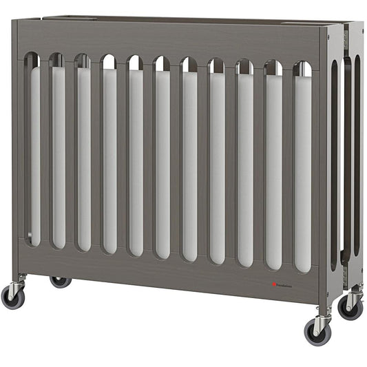 Foundations Boutique Compact Folding Crib 40"L x 25"W x 35"H - Grey - HorecaStore