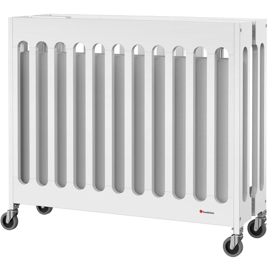 Foundations Boutique Compact Folding Crib 40"L x 25"W x 35"H - White - HorecaStore