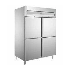 Forcar G-GN1410DT/D Four Door Ventilated Upright Chiller & Freezer, 1285 Liter