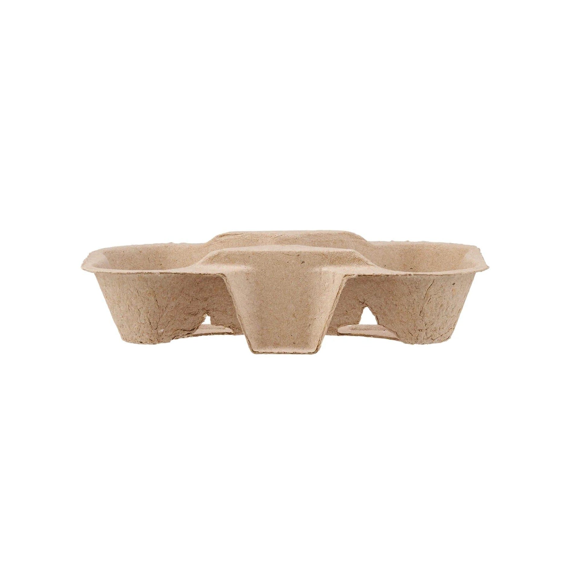 Free Plastik FPD1006 Corrugated Paper Cup Holder For 2 Cups 600pcs - HorecaStore