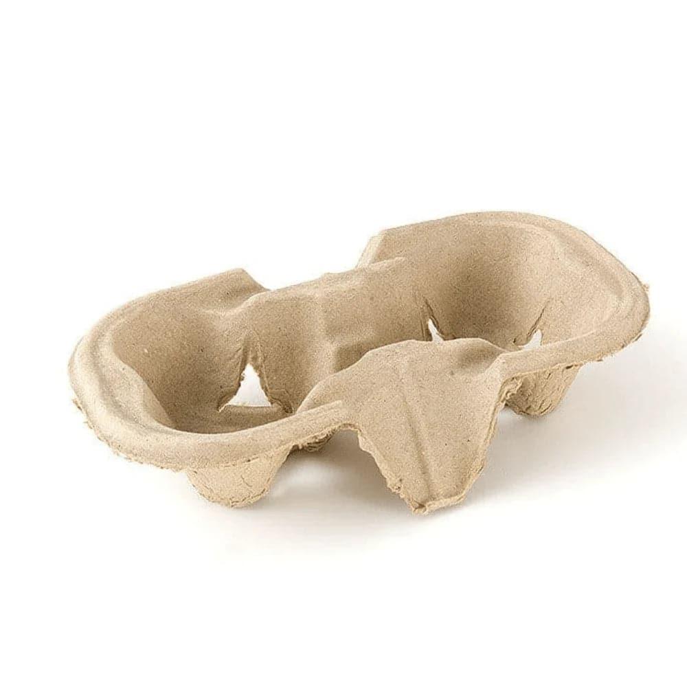 Free Plastik FPD1006 Corrugated Paper Cup Holder For 2 Cups 600pcs - HorecaStore