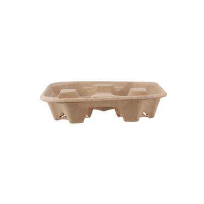 Free Plastik FPD1007 Corrugated Paper Cup Holder For 4 Cups 300pcs - HorecaStore