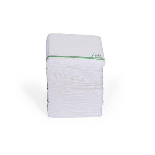 Free Plastik Disposable Paper Napkin 25x25cm White, With Logo Pack of 100 pcs