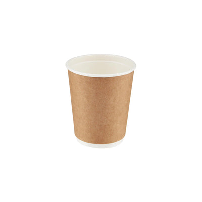 Free Plastik FPD1001 8oz Double Walled Paper Cup 500pcs, Ø8 X H9.2 cm - HorecaStore