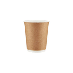 Free Plastik FPD1001 8oz Double Walled Paper Cup 500pcs, Ø8 X H9.2 cm