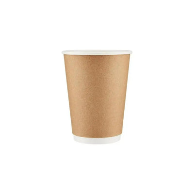 Free Plastik FPD1002 12oz Double Wall Paper Cup 500pcs, Ø9 X H 11 cm