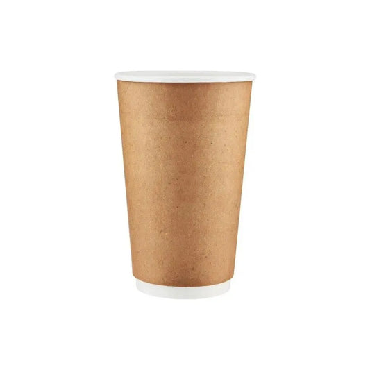 Free Plastik FPD1003 16oz Double Wall Paper Cup 500pcs, Ø9 X H 14 cm