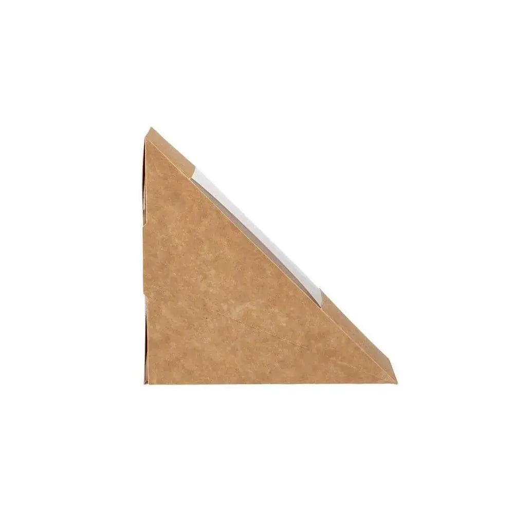Free Plastik FPD1020 Paper Single Sandwich Wedge Box With Window 250pcs, 12.5 X 5.5 X 17.5 cm