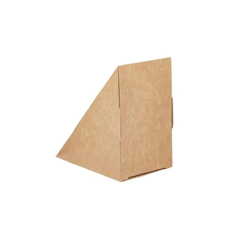 Free Plastik FPD1021 Paper Double Sandwich Wedge Box With Window 250pcs, 12.5 X 7.5 X 17.5 cm