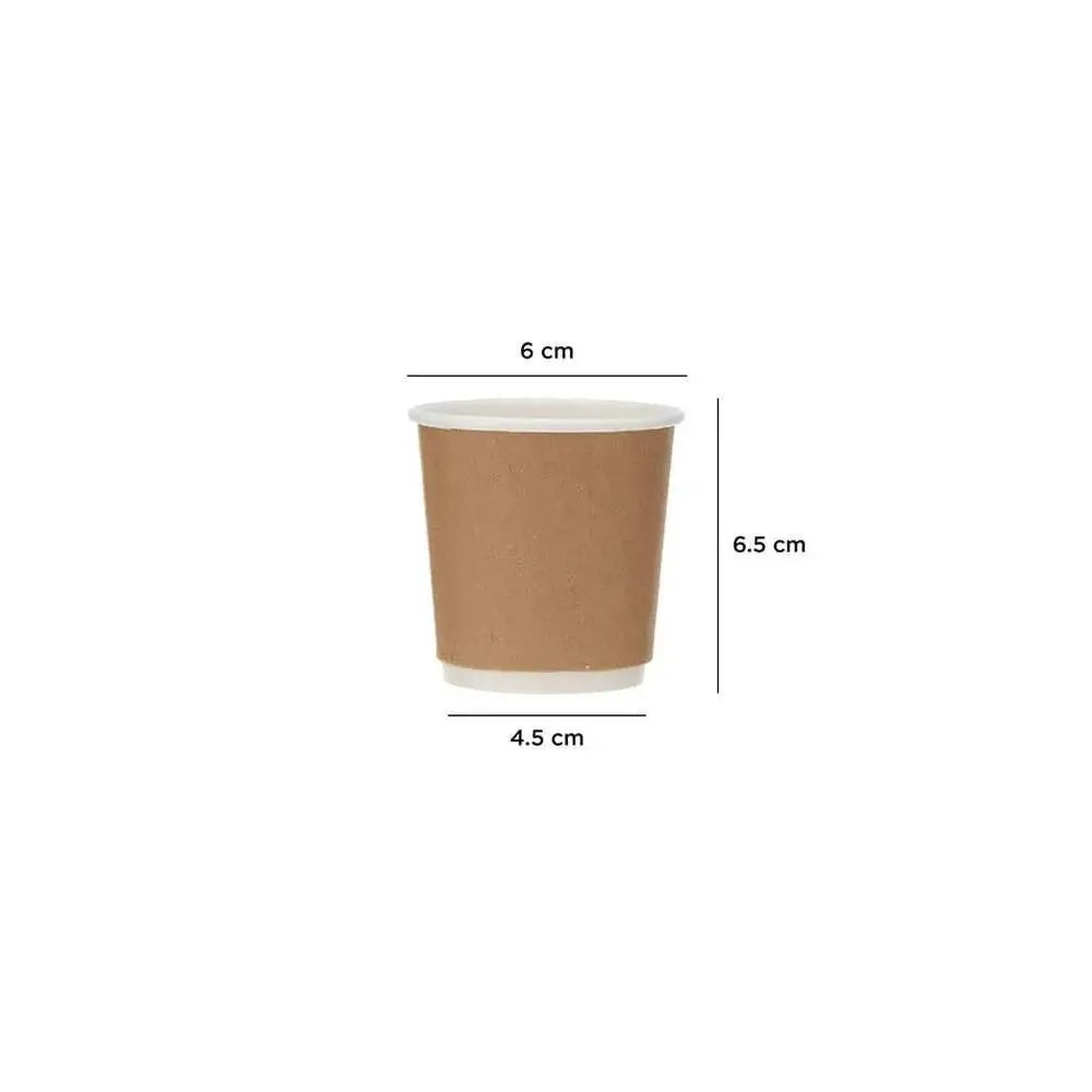 Free Plastik FPD1039 4 oz Double Wall Paper Cup 1000pcs, Ø6 X H6.5 cm