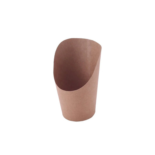 Hotpack White French Fries Paper Scoop, 355 ml, Brown, 1000 PCs
