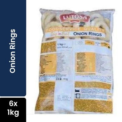 lutosa frozen onion rings 6 x 1 kg