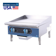 Core Pro DI-G24-M Gas Grill, Smooth Plate, 61 x 87.3 x 39.4 cm