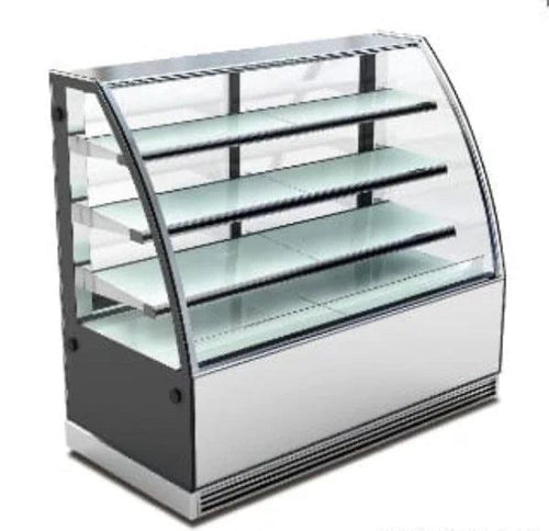 هونثينك CS-1000E3، خِزانة عَرض الكيك المنحنية مع 3 أرفف، 600 وات، 90 × 70 × 130 سم