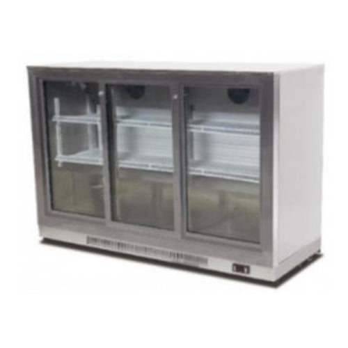 THS BC03SS Three Doors Bar Cooler With Frosted Frame, Power 0.77 kW, 133.5x51x85 cm