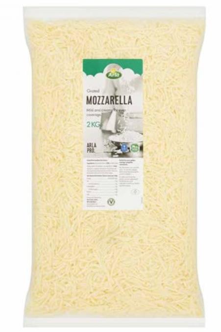 Arla Pro Mozzarella Cheese Shredded 2kg