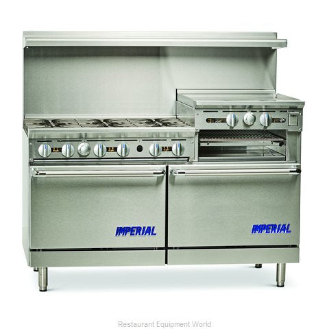 Imperial IR-6-RG24 60'' Gas Range Restaurant 6 Open Burners, 302,000 BTU