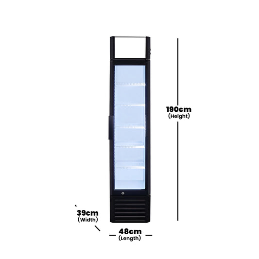 THS SC-160 Single Display Chiller, 160 L, 230 W, 39 x 48 x 190 cm