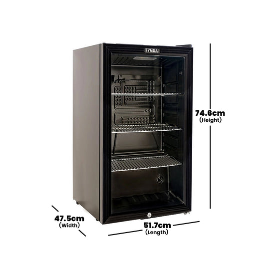 THS SC-60U Beverage Cooler with Plastic Door, 60 L, 120 W, 47.5 x 51.7 x 74.6 cm