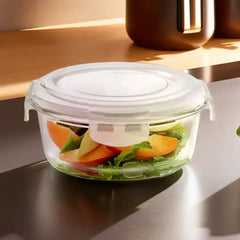 Borosil Glass Klip-N-Store Round, 400 ml