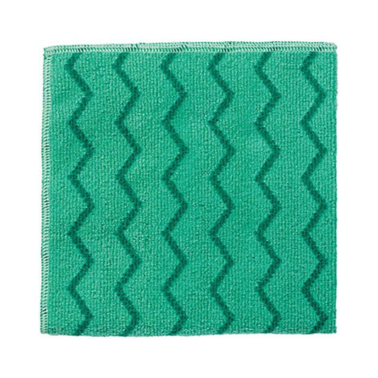 rubbermaid hygen microfiber cloth green 41 x 41cm 1 x 12