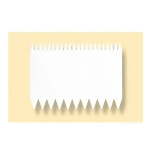 Sanneng SN4092 Plastic Comb Scraper Rectangular 2 Sides, L 11 x W 7.6 cm