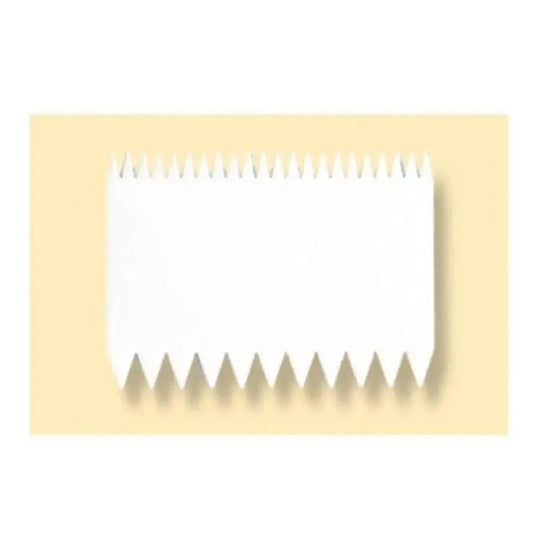 Sanneng SN4092 Plastic Comb Scraper Rectangular 2 Sides, L 11 x W 7.6 cm