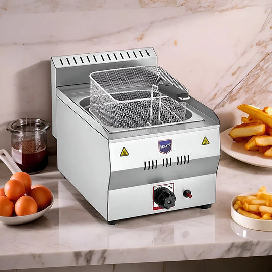 Tribeca Single Gas Fryer 8 liters Tub and Basket