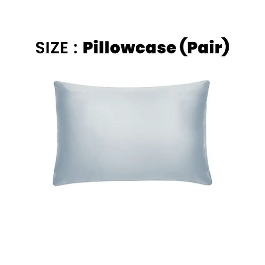 ths giza cotton pillowcase pair silver grey
