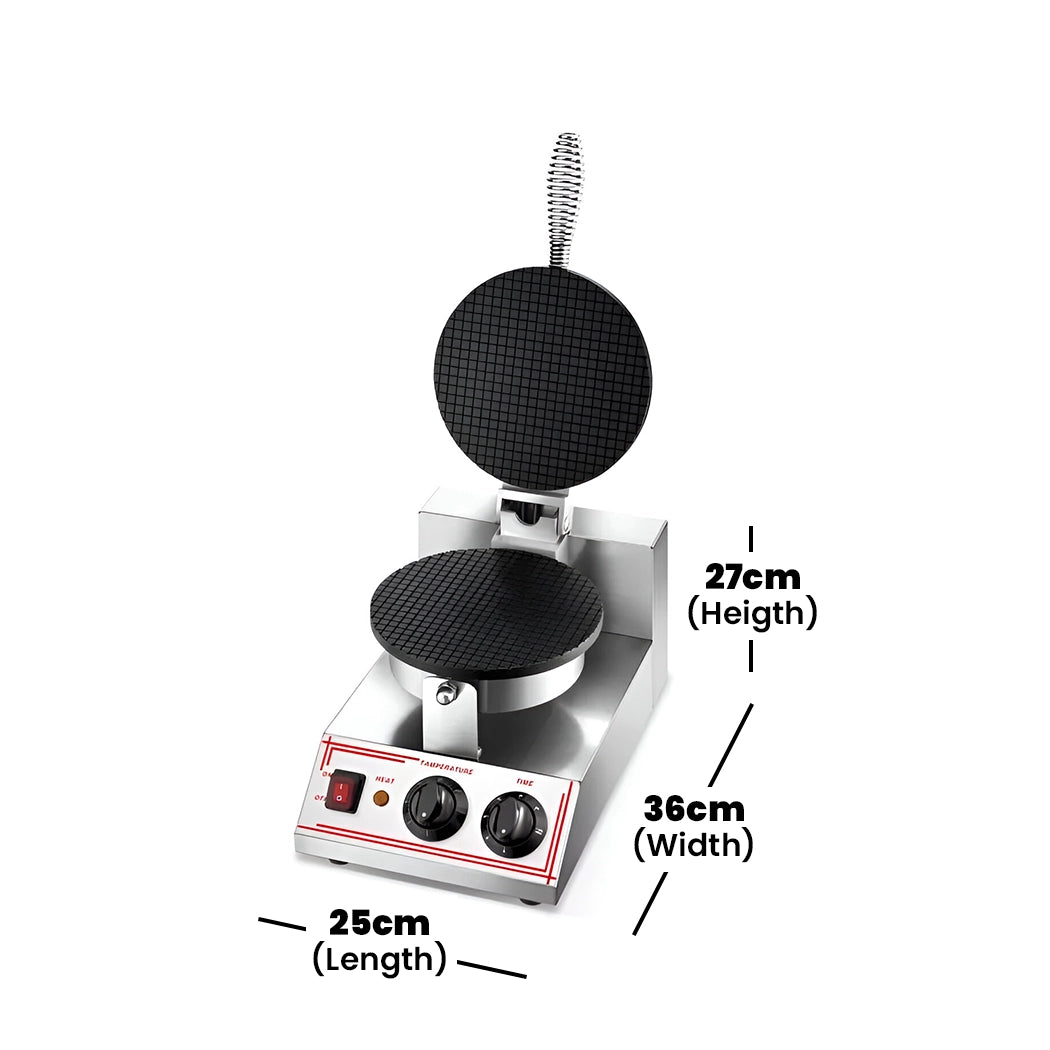 THS Cone Baker Single Head Black, 1000 W, 25 x 36 x 27 cm