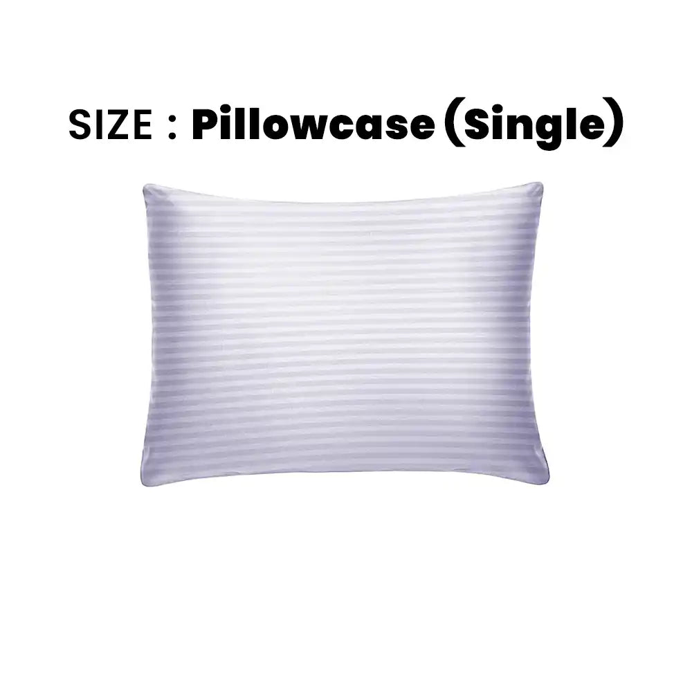 ths zen stripes single cotton pillowcase glacier