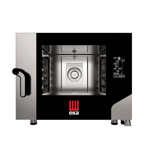 Tecnoeka Electric Combi with Black Mask, Cpty 4 Trays, 7.8 kW, 85 x 103.5 x 70 cm