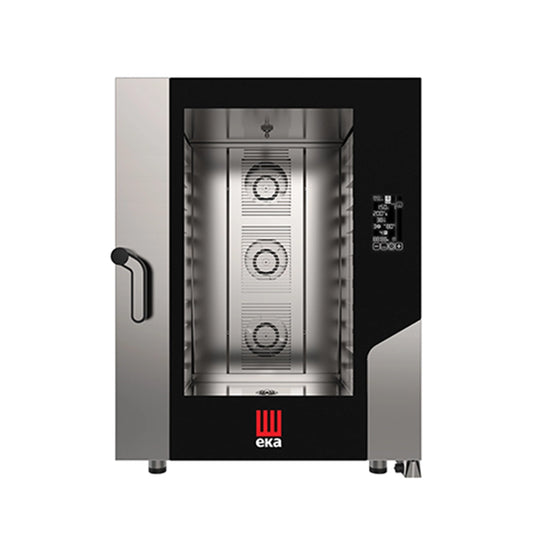 Tecnoeka MKF1064BM Electric Combi with Black Mask, Cpty 10 Trays, 15.4 kW, 85 x 103.5 x 113 cm