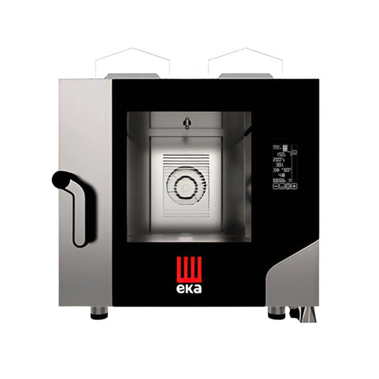 Tecnoeka MKF616GBM Gas Combi with Black Mask, Cpty 5 Trays, 0.30 kW, 73 x 84.9 x 80.1 cm