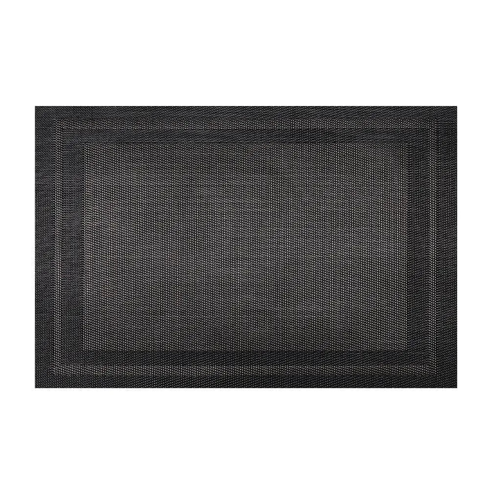 Wundermaxx 951.245 Poly Vinyl Placemat Black and Golden 30.5 X 45.7 cm, Pack of 10