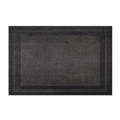 Wundermaxx 951.245 Poly Vinyl Placemat Black and Golden 30.5 X 45.7 cm, Pack of 10
