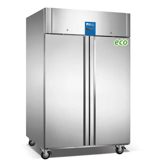 THS Stainless Steel 1400L Upright Double Door Freezer 230V, 14.8x83x20.5cm