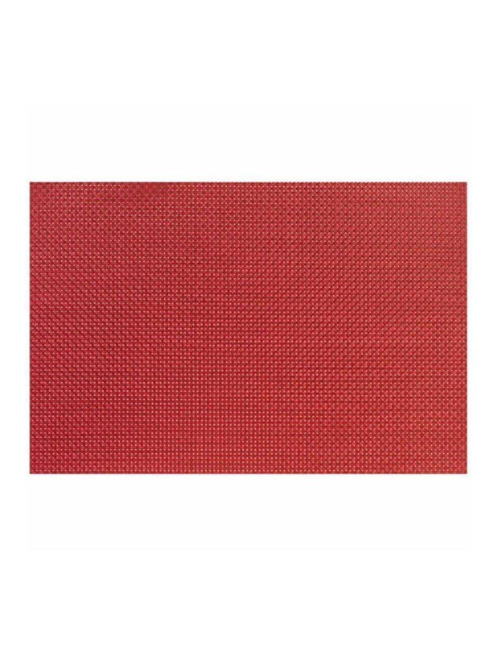 PLACEMAT WIDE BAND BURGUNDY - thehorecastore