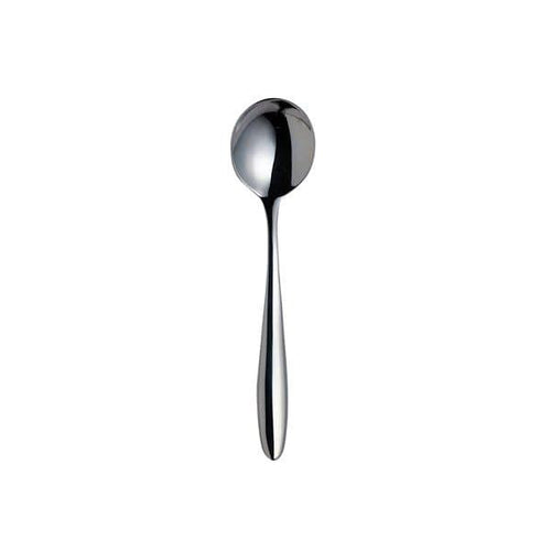 Furtino Wave 18/10 Stainless Steel Soup Spoon 4 mm, Length 19 cm, Pack of 6